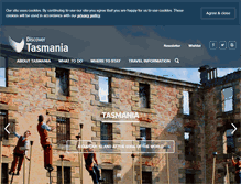 Tablet Screenshot of discovertasmania.com.au